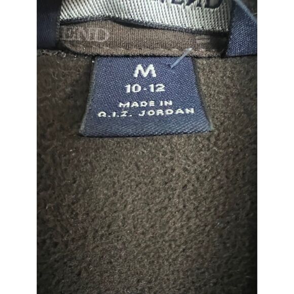 Lands’ End Women’s Thermacheck Zip-Up Fleece Vest – Brown, Size Medium - Picture 4 of 5